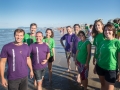 Riccione (RN), missione di evangelizzazione "chi ha sete venga a me".  Nella foto, da sinistra a destra, Don Davide Banzato, Diego Puricelli, Don Roberto Dichiera, Giorgia Palmierini, Don Giacomo Pavanello, Don Gianni Castorani, Eleonora Masciola, Veronica Vicucci e Maura Marinozzi. 2015-08-21 Â© Carlos Folgoso / Massimo Sestini